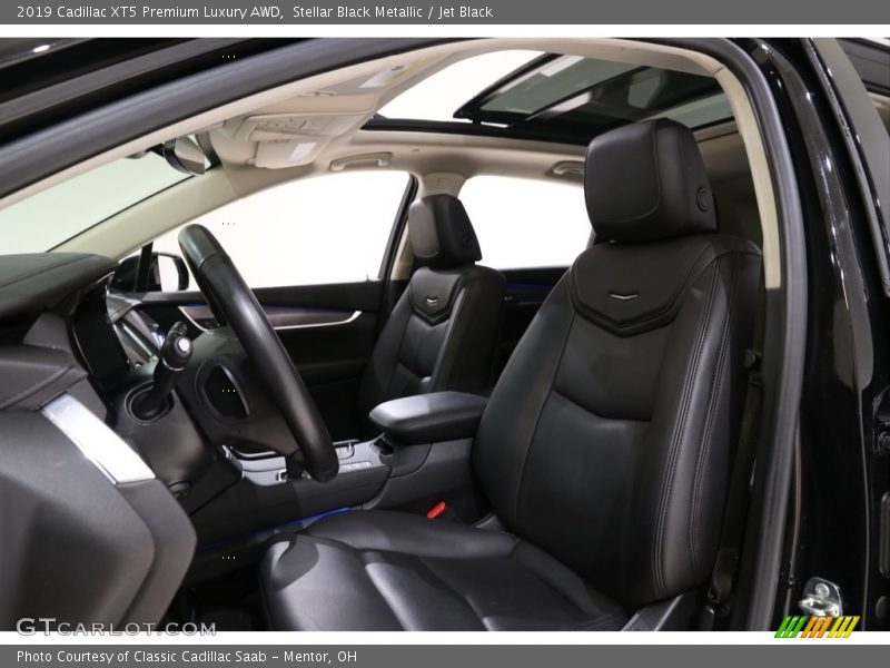 Stellar Black Metallic / Jet Black 2019 Cadillac XT5 Premium Luxury AWD