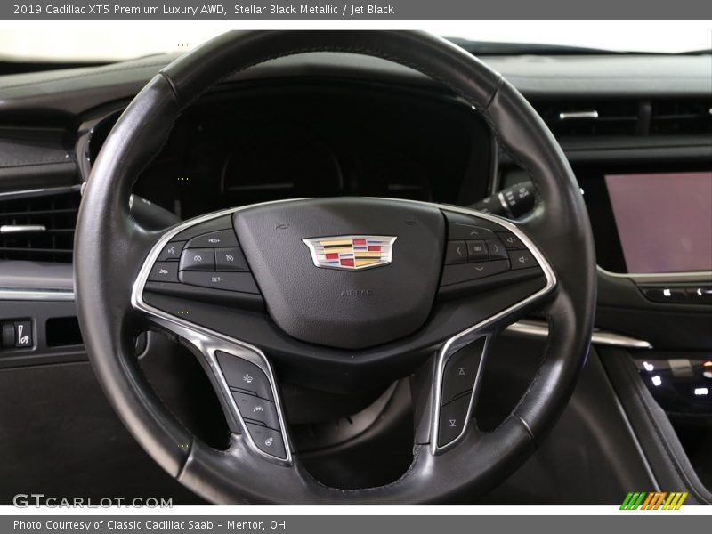 Stellar Black Metallic / Jet Black 2019 Cadillac XT5 Premium Luxury AWD