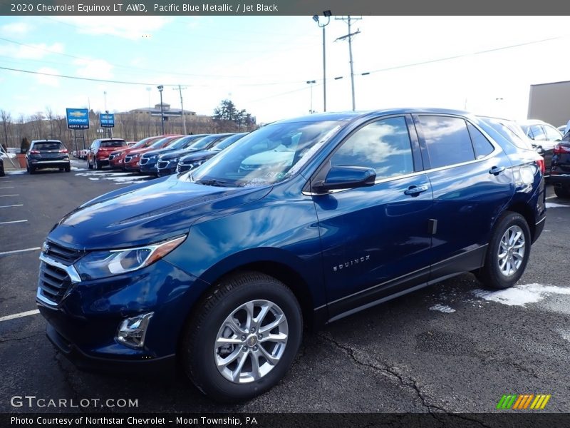 Pacific Blue Metallic / Jet Black 2020 Chevrolet Equinox LT AWD