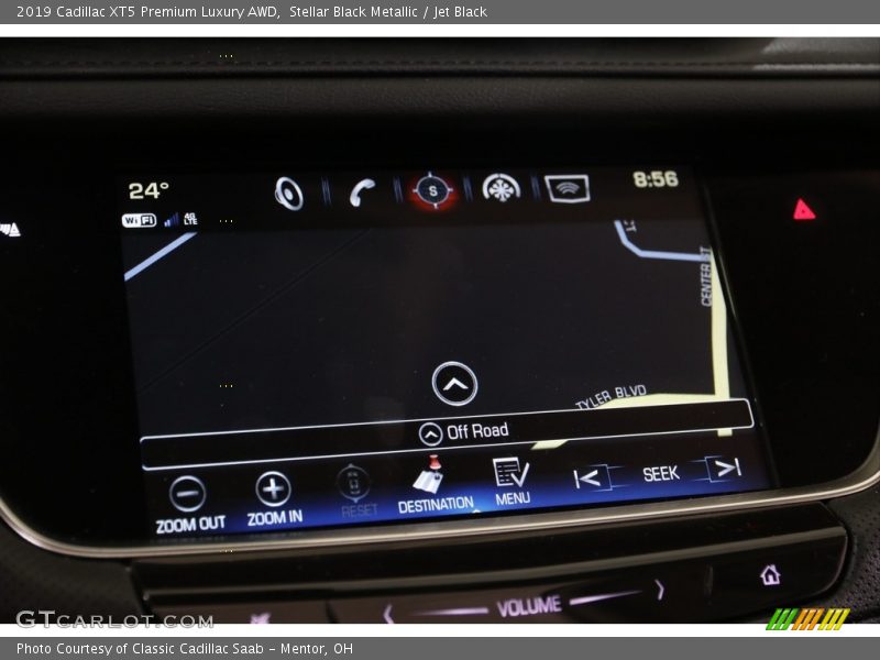 Stellar Black Metallic / Jet Black 2019 Cadillac XT5 Premium Luxury AWD
