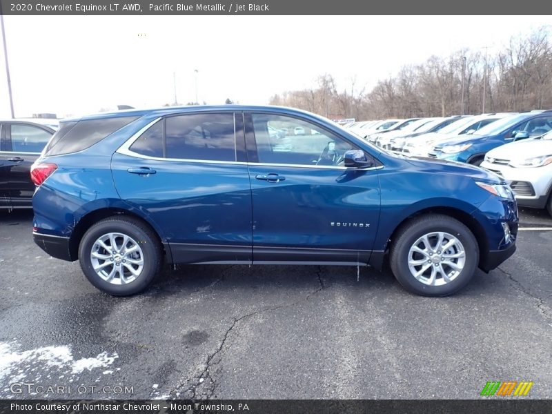 Pacific Blue Metallic / Jet Black 2020 Chevrolet Equinox LT AWD