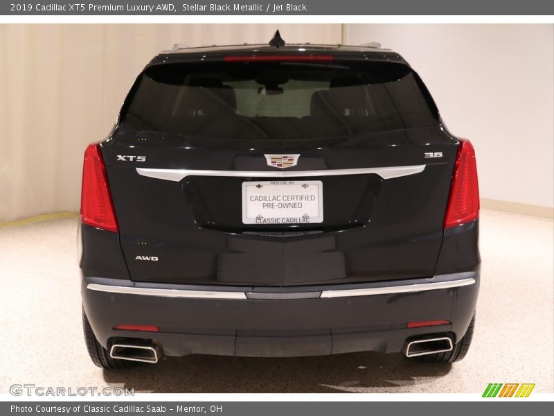 Stellar Black Metallic / Jet Black 2019 Cadillac XT5 Premium Luxury AWD