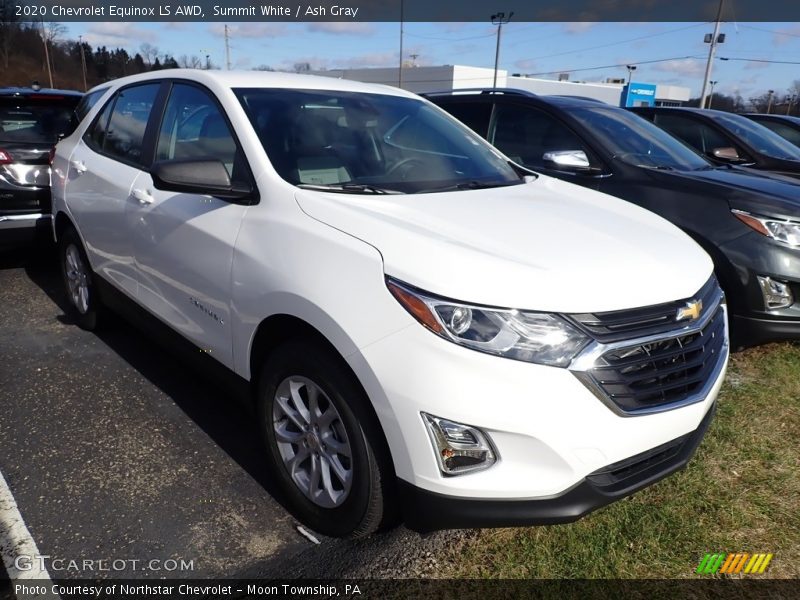Summit White / Ash Gray 2020 Chevrolet Equinox LS AWD