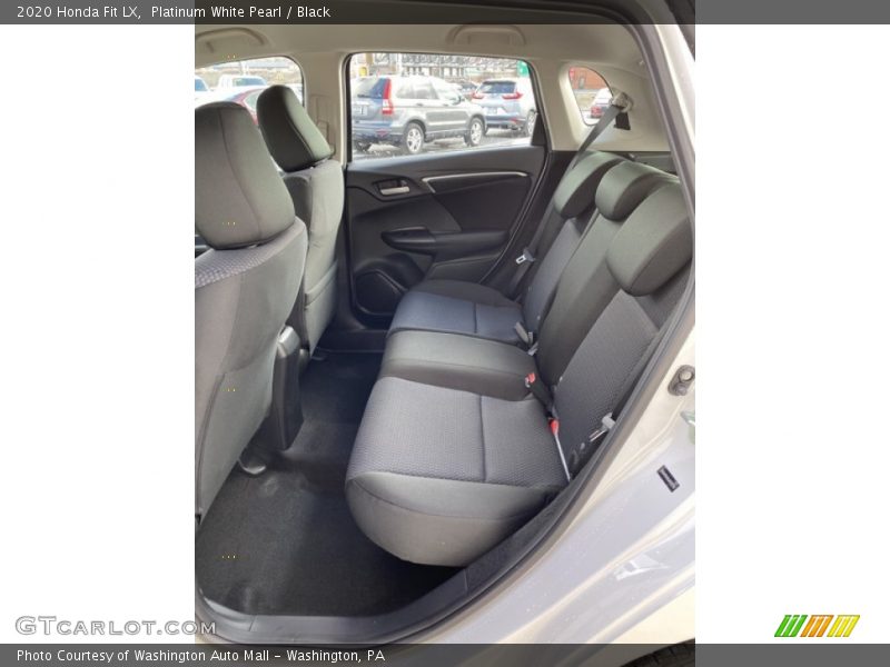 Platinum White Pearl / Black 2020 Honda Fit LX