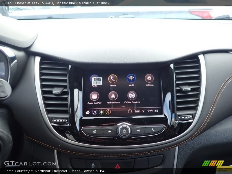 Mosaic Black Metallic / Jet Black 2020 Chevrolet Trax LS AWD