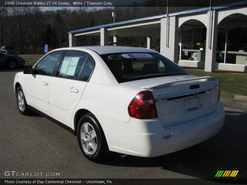White / Titanium Gray 2006 Chevrolet Malibu LT V6 Sedan