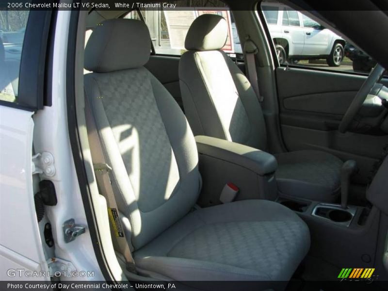 White / Titanium Gray 2006 Chevrolet Malibu LT V6 Sedan