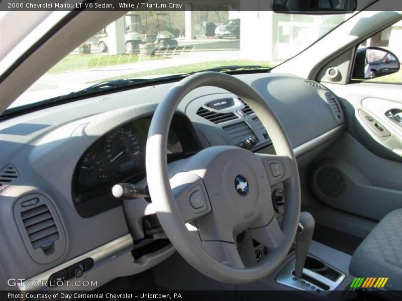 White / Titanium Gray 2006 Chevrolet Malibu LT V6 Sedan