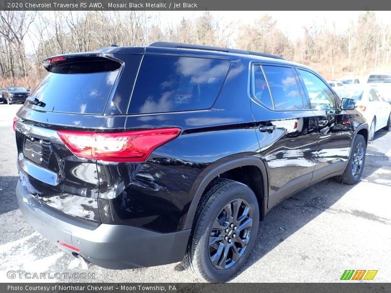 Mosaic Black Metallic / Jet Black 2020 Chevrolet Traverse RS AWD