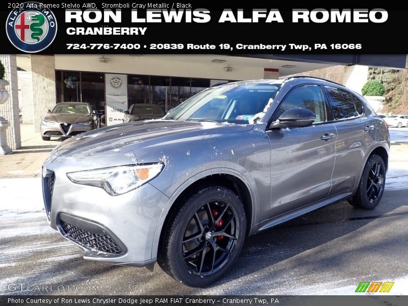 Stromboli Gray Metallic / Black 2020 Alfa Romeo Stelvio AWD