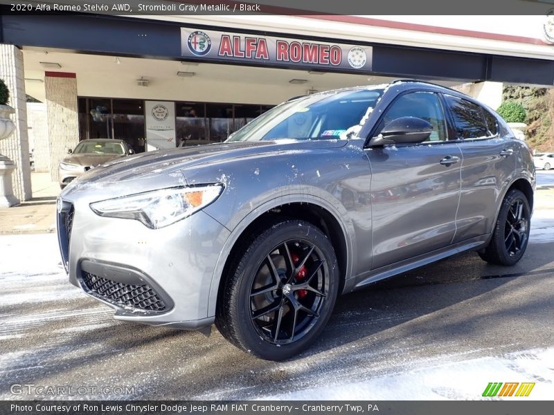 Stromboli Gray Metallic / Black 2020 Alfa Romeo Stelvio AWD