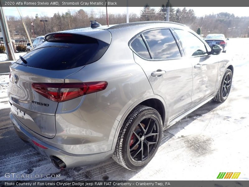 Stromboli Gray Metallic / Black 2020 Alfa Romeo Stelvio AWD