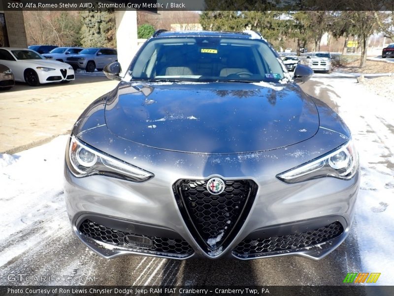 Stromboli Gray Metallic / Black 2020 Alfa Romeo Stelvio AWD