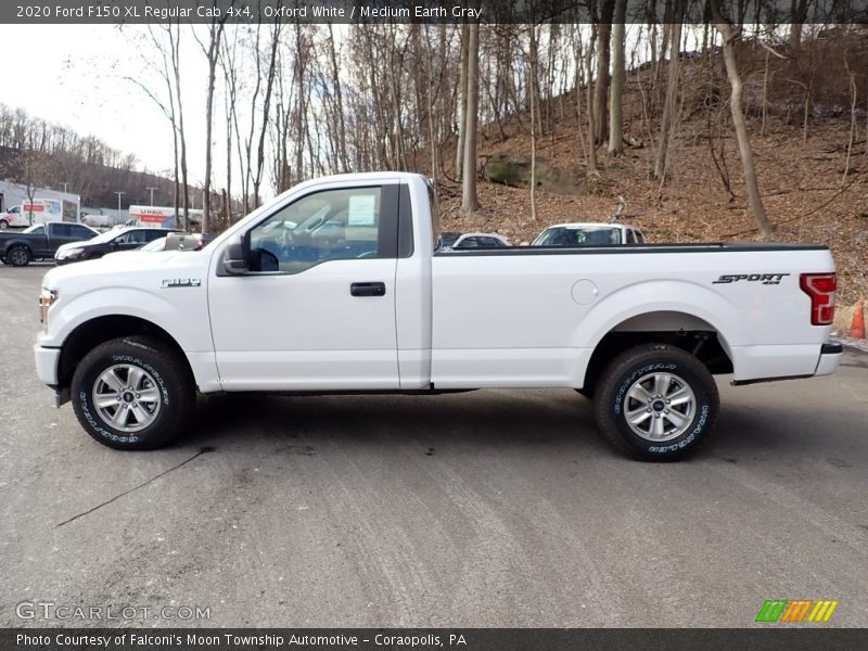 Oxford White / Medium Earth Gray 2020 Ford F150 XL Regular Cab 4x4