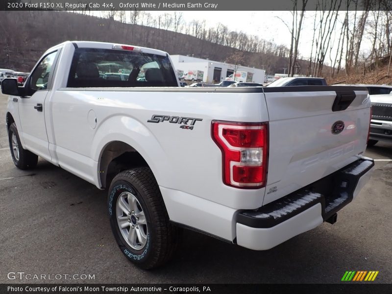 Oxford White / Medium Earth Gray 2020 Ford F150 XL Regular Cab 4x4