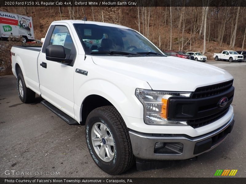 Oxford White / Medium Earth Gray 2020 Ford F150 XL Regular Cab 4x4