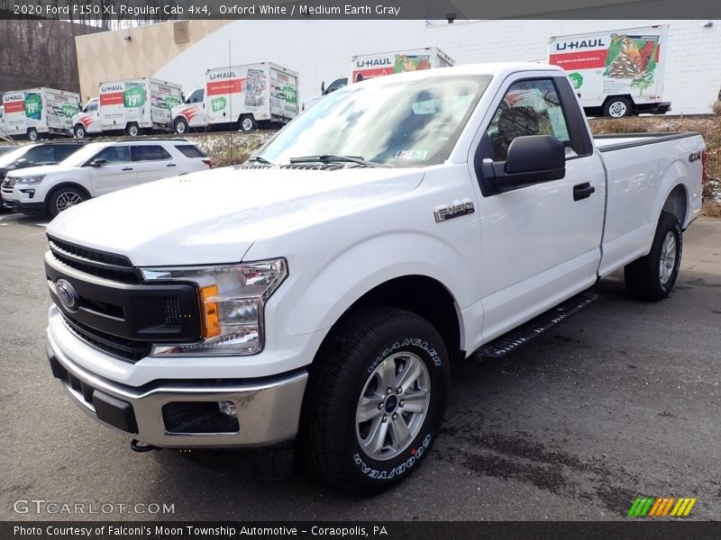 Oxford White / Medium Earth Gray 2020 Ford F150 XL Regular Cab 4x4