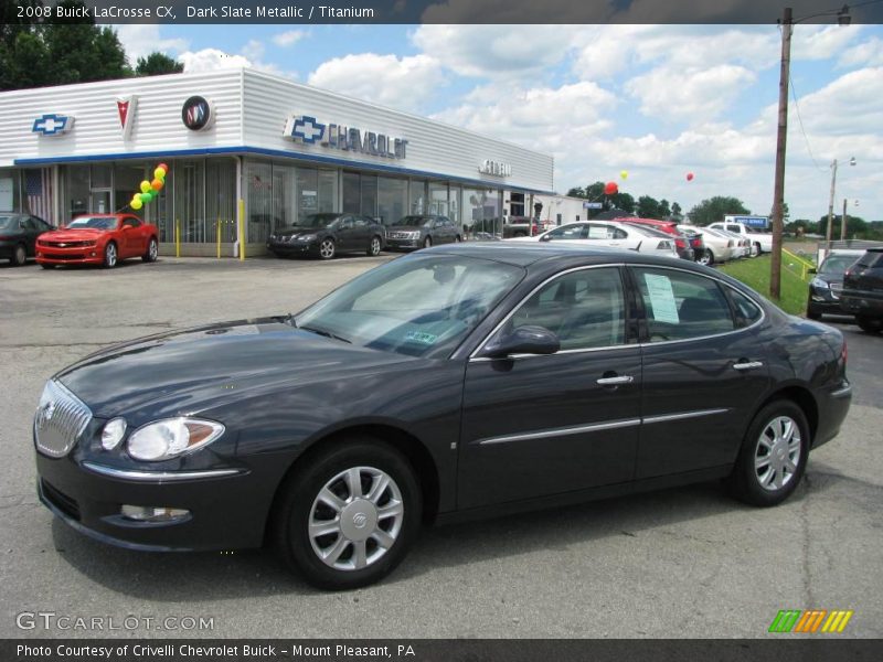 Dark Slate Metallic / Titanium 2008 Buick LaCrosse CX