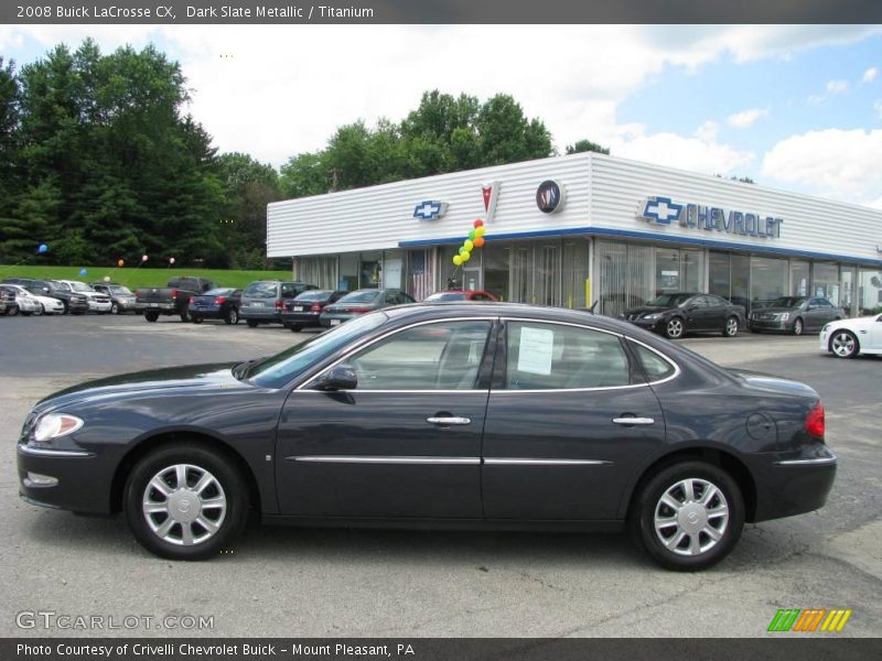 Dark Slate Metallic / Titanium 2008 Buick LaCrosse CX