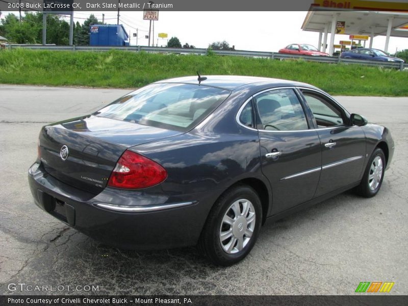 Dark Slate Metallic / Titanium 2008 Buick LaCrosse CX