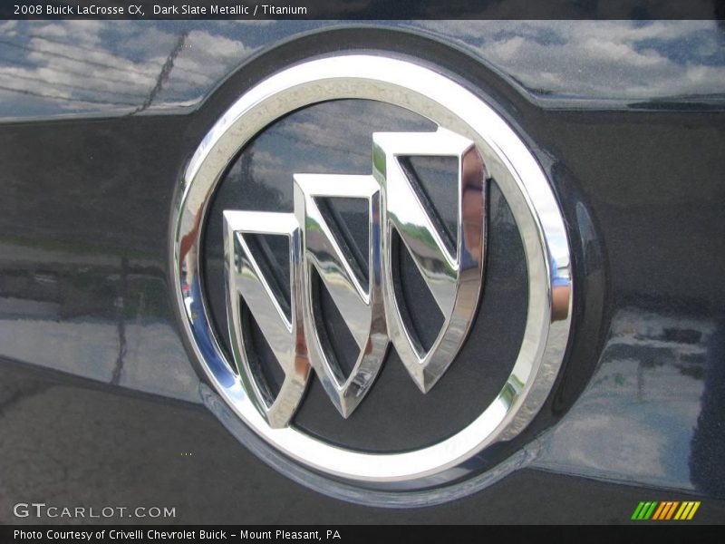 Dark Slate Metallic / Titanium 2008 Buick LaCrosse CX
