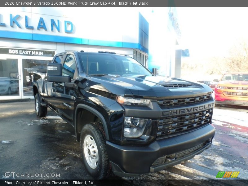 Black / Jet Black 2020 Chevrolet Silverado 2500HD Work Truck Crew Cab 4x4