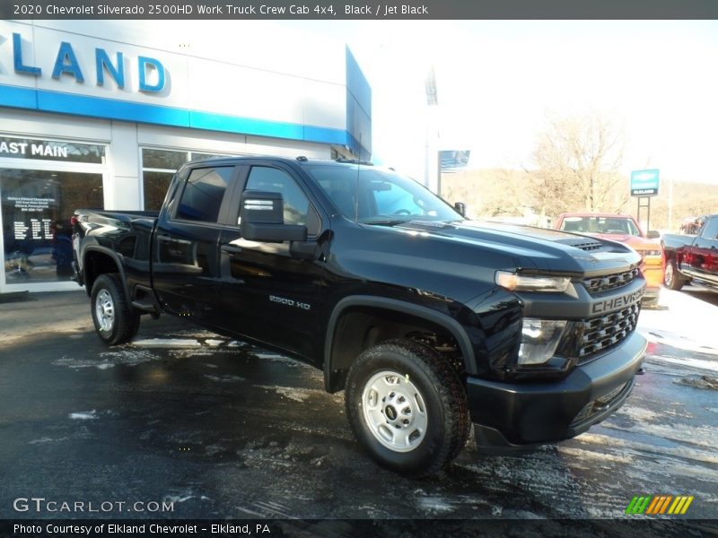 Black / Jet Black 2020 Chevrolet Silverado 2500HD Work Truck Crew Cab 4x4