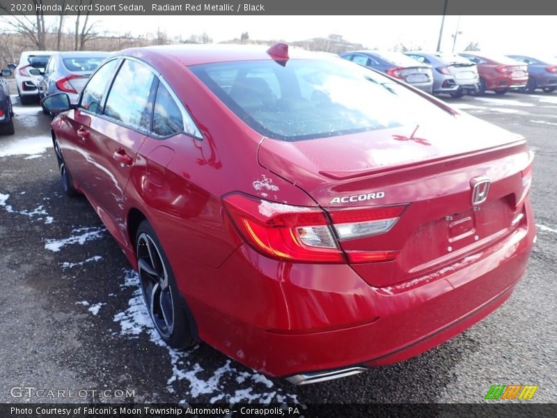 Radiant Red Metallic / Black 2020 Honda Accord Sport Sedan