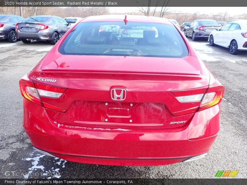 Radiant Red Metallic / Black 2020 Honda Accord Sport Sedan