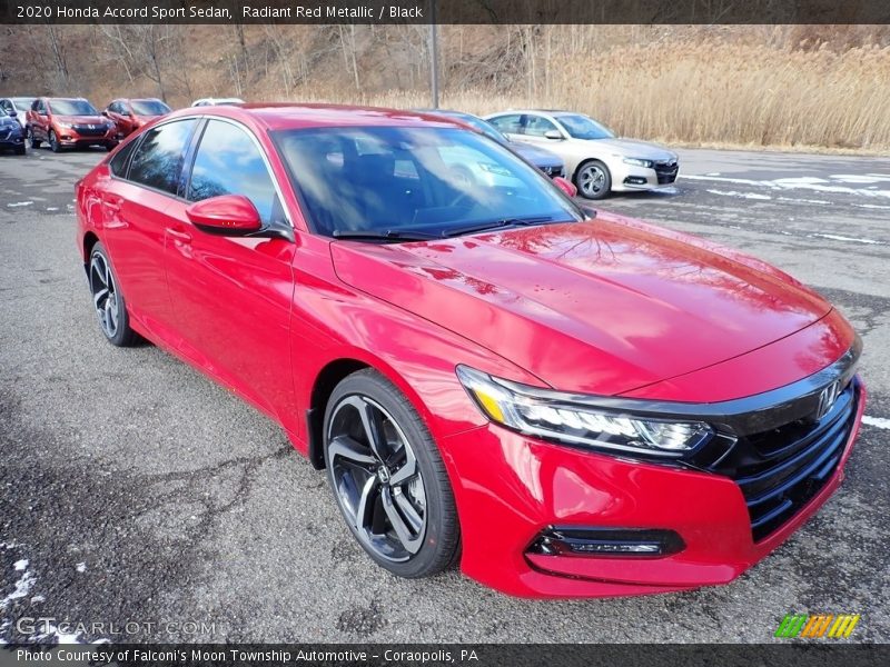 Radiant Red Metallic / Black 2020 Honda Accord Sport Sedan