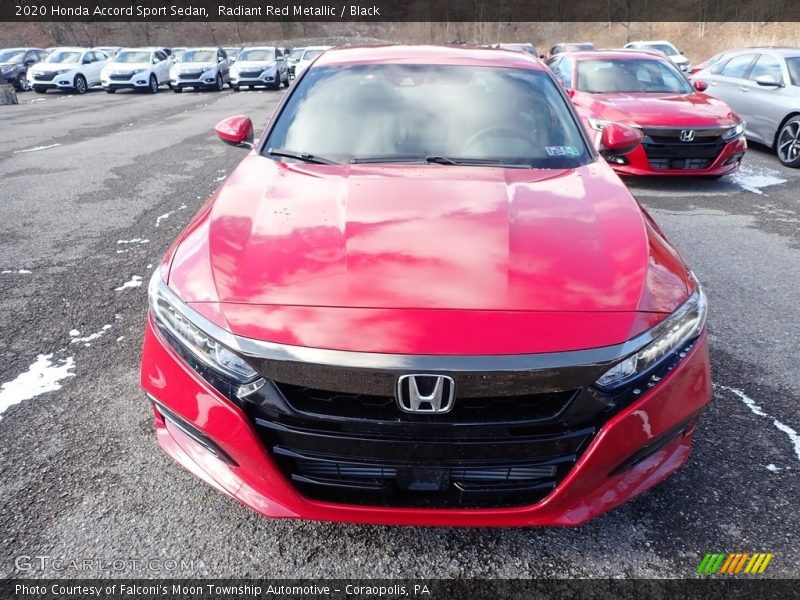 Radiant Red Metallic / Black 2020 Honda Accord Sport Sedan