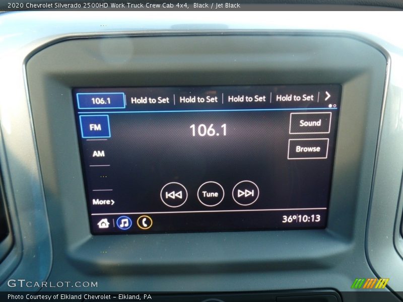 Black / Jet Black 2020 Chevrolet Silverado 2500HD Work Truck Crew Cab 4x4
