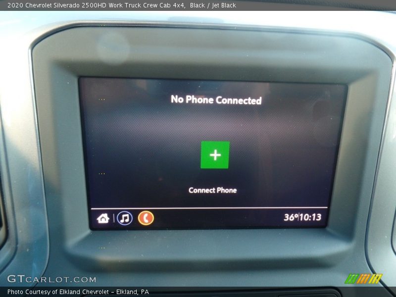 Black / Jet Black 2020 Chevrolet Silverado 2500HD Work Truck Crew Cab 4x4