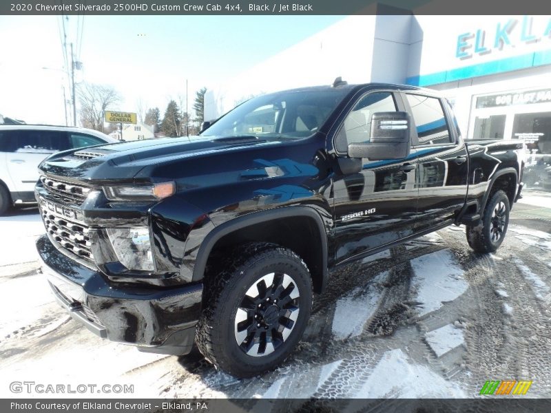 Black / Jet Black 2020 Chevrolet Silverado 2500HD Custom Crew Cab 4x4