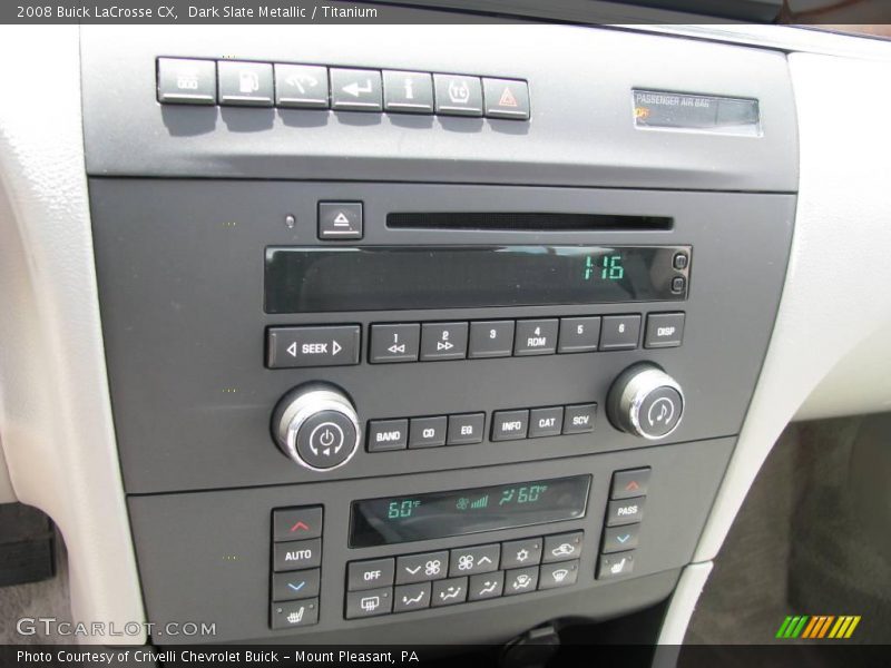 Dark Slate Metallic / Titanium 2008 Buick LaCrosse CX