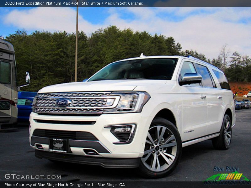 Star White / Medium Soft Ceramic 2020 Ford Expedition Platinum Max 4x4
