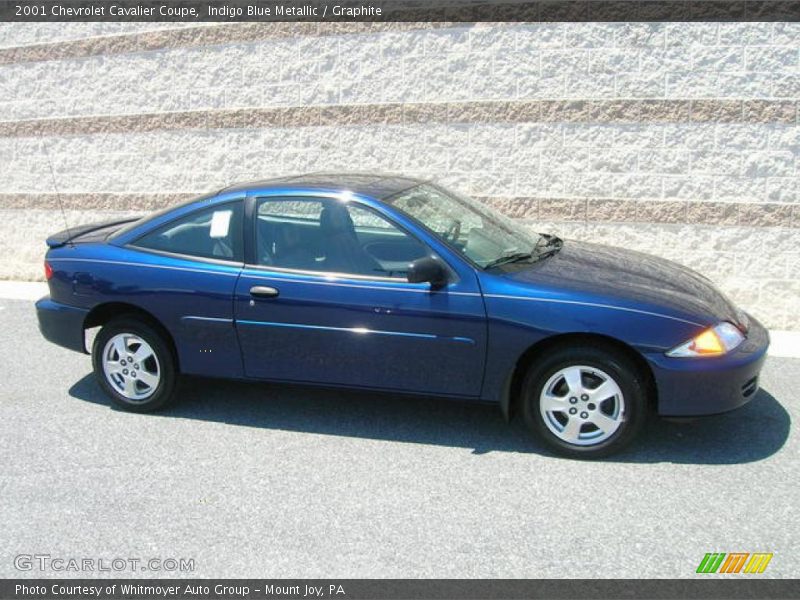 Indigo Blue Metallic / Graphite 2001 Chevrolet Cavalier Coupe