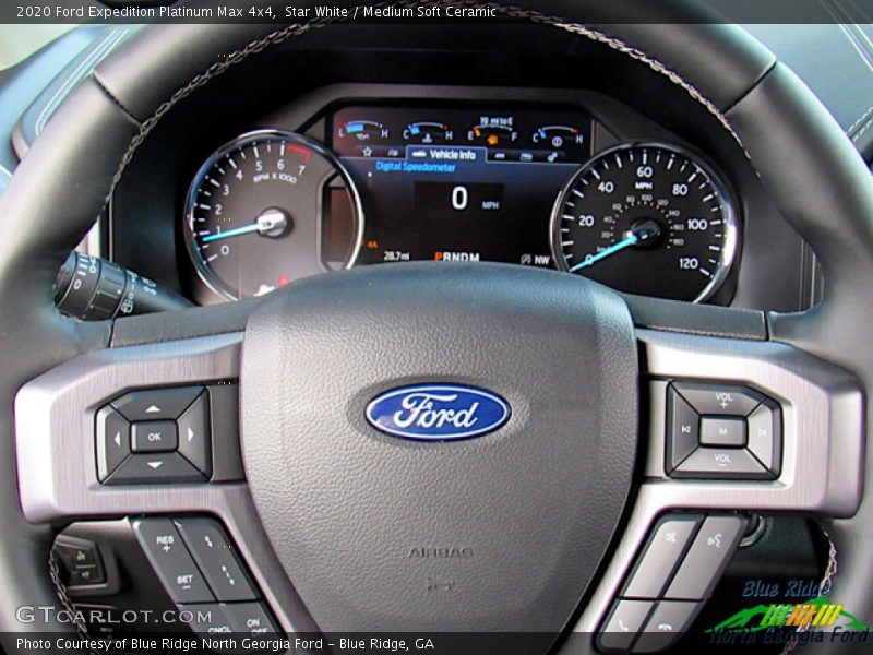 Star White / Medium Soft Ceramic 2020 Ford Expedition Platinum Max 4x4