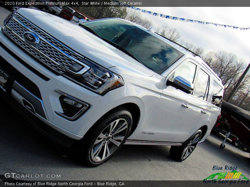 Star White / Medium Soft Ceramic 2020 Ford Expedition Platinum Max 4x4