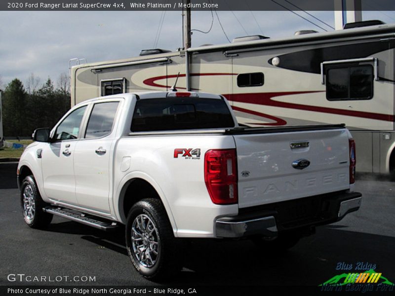 White Platinum / Medium Stone 2020 Ford Ranger Lariat SuperCrew 4x4