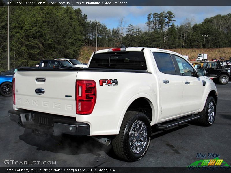White Platinum / Medium Stone 2020 Ford Ranger Lariat SuperCrew 4x4