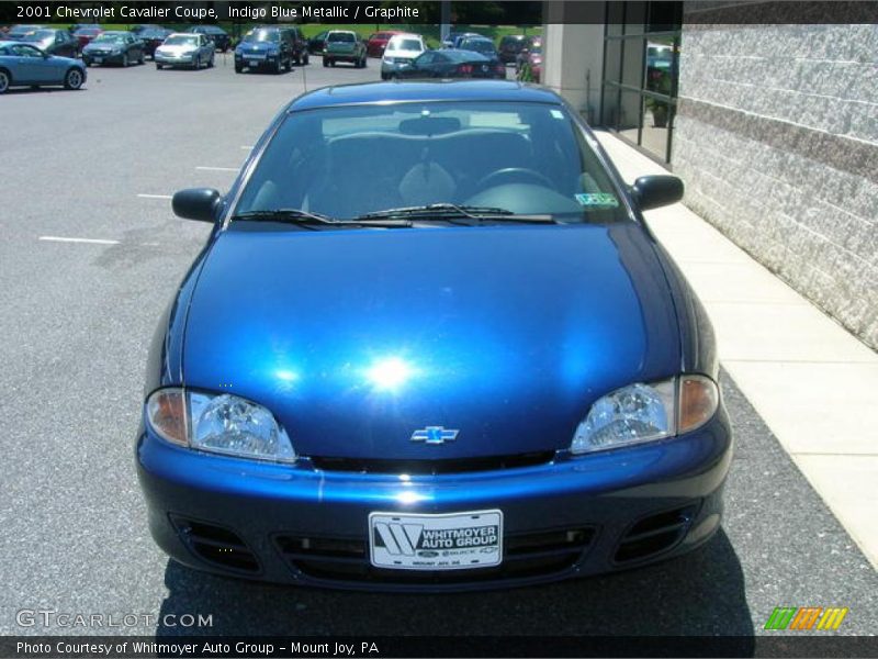 Indigo Blue Metallic / Graphite 2001 Chevrolet Cavalier Coupe