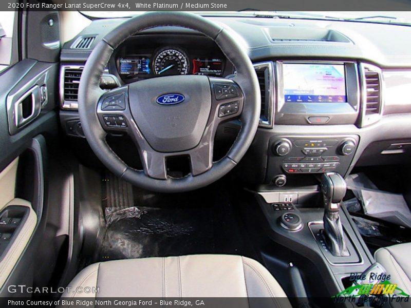 White Platinum / Medium Stone 2020 Ford Ranger Lariat SuperCrew 4x4