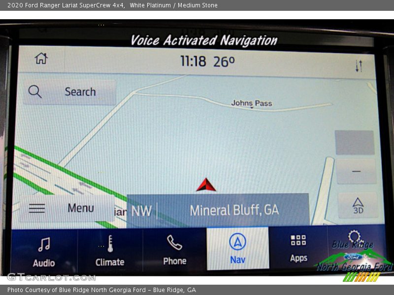 White Platinum / Medium Stone 2020 Ford Ranger Lariat SuperCrew 4x4