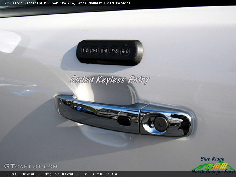 White Platinum / Medium Stone 2020 Ford Ranger Lariat SuperCrew 4x4