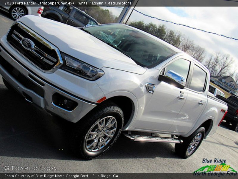 White Platinum / Medium Stone 2020 Ford Ranger Lariat SuperCrew 4x4