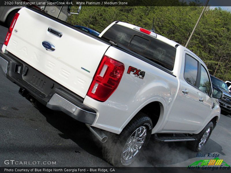 White Platinum / Medium Stone 2020 Ford Ranger Lariat SuperCrew 4x4