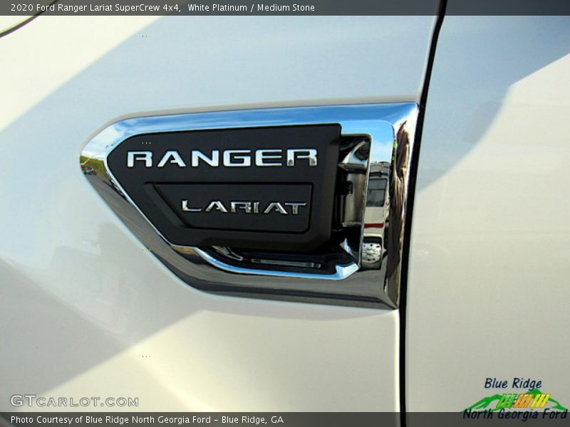White Platinum / Medium Stone 2020 Ford Ranger Lariat SuperCrew 4x4