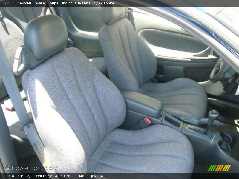 Indigo Blue Metallic / Graphite 2001 Chevrolet Cavalier Coupe