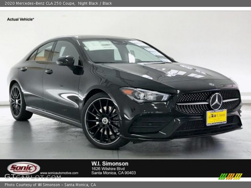 Night Black / Black 2020 Mercedes-Benz CLA 250 Coupe